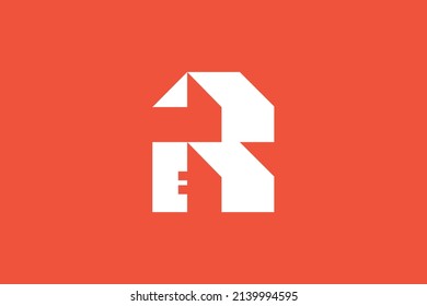 Sign R house logo Design. Letter R home logo design vector. Abstract logo design for real estate company business.