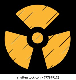 
sign of radiation