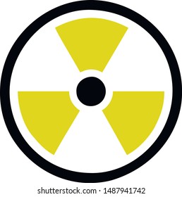 sign of radiation, boiactive, nuclear vector clipart  