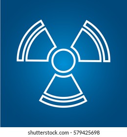 Sign radiation danger