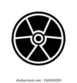 sign of radiation icon. Element of Science for mobile concept and web apps icon. Glyph, flat icon for website design and development, app development