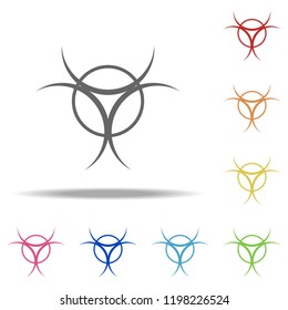 sign of radiation icon. Elements of web in multi colored icons. Simple icon for websites, web design, mobile app, info graphics