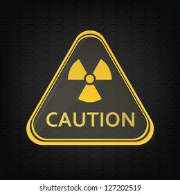 Sign radioactivity. Vector