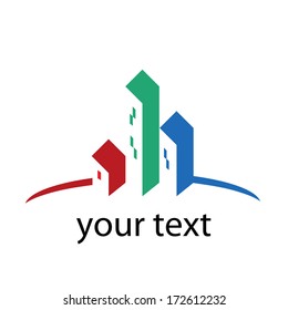 Sign for real estate. Vector