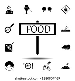 sign, restaurant, food icon. Simple glyph vector element of Food icons set for UI and UX, website or mobile application