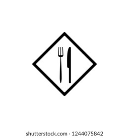 sign, restaurant icon. Simple glyph vector of food set for UI and UX, website or mobile application