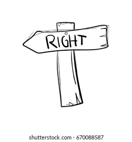 sign right doodle