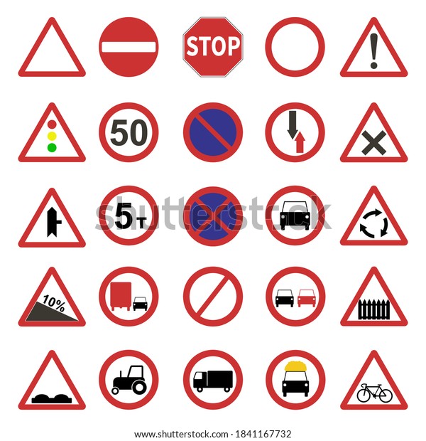 sign, road, danger, icon, symbol, warning,\
vector illustration