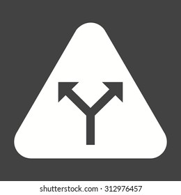 Sign, road, intersection icon vector image. Can also be used for traffic signs. Suitable for web apps, mobile apps and print media.
