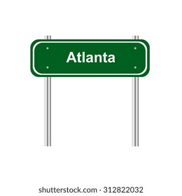 Sign road sity Atlanta