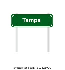 Sign road sity Tampa