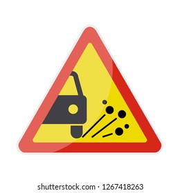 Sign Road Temporary Warning