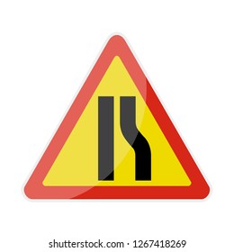 Sign Road Temporary Warning