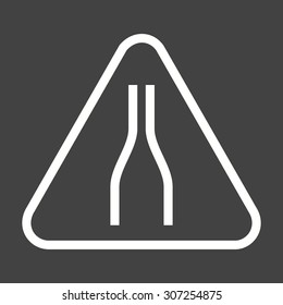 Sign, road, traffic icon vector image. Can also be used for traffic signs. Suitable for web apps, mobile apps and print media.
