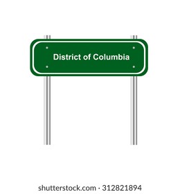 Sign road US state of District of Columbia