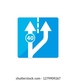 Sign Road Warning