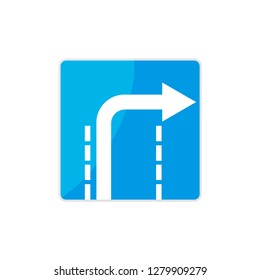 Sign Road Warning