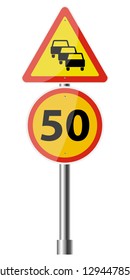 Sign Road Works