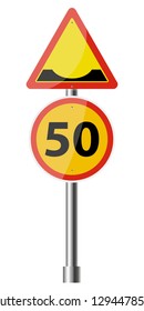 Sign Road Works