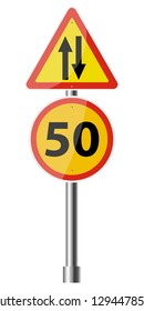 Sign Road Works
