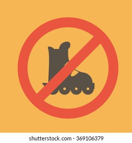 sign roller-skating is prohibited