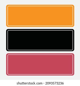 sign with room for text or graphics. Vector