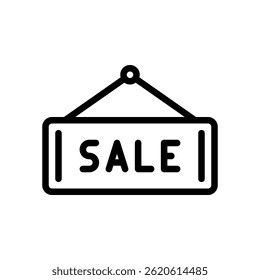 Sign Sale Icon Vector for Store Promotions and Special Offers. Discount banner design for shopping ads.