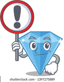 With sign sapphire gems isolated in the character