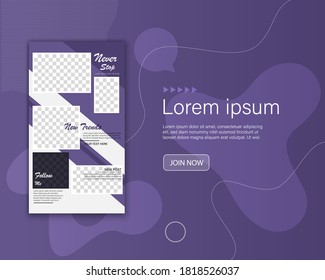 Sign Up Screen. Clean Mobile UI Design Concept. Flat Web Icons. Vector EPS 10
