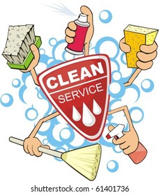 sign of the service of the cleaning the washer