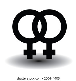 sign sexual. vector illustration