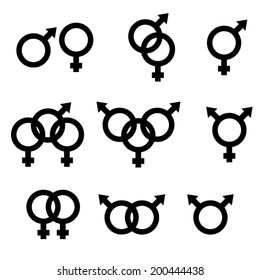 sign sexual. vector illustration
