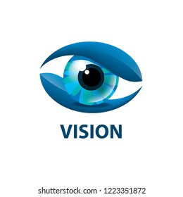 Sign in the shape of the eye. Vector illustration of the icon