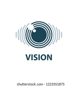 Sign in the shape of the eye. Vector illustration of the icon