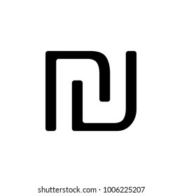 sign of the shekel icon. Element of money symbol icon. Premium quality graphic design icon. Baby Signs, outline symbols collection icon for websites, web design, mobile app on white background
