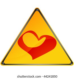 sign shiny heart