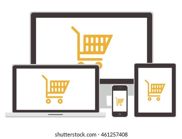 The sign "shopping"