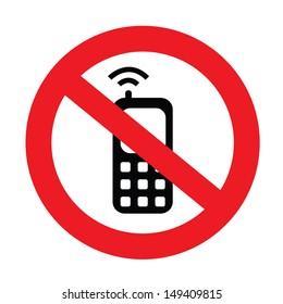 A Sign Showing To On Your Mobile Phone On Silent Mode