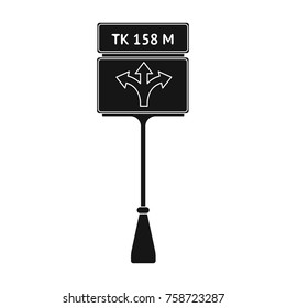 Sign single icon in black style.Sign vector symbol stock illustration web.