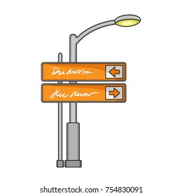 Sign single icon in cartoon style.Sign vector symbol stock illustration .