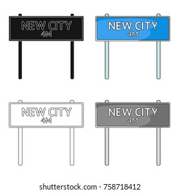 Sign single icon in cartoon style.Sign vector symbol stock illustration web.