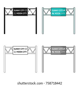 Sign single icon in cartoon style.Sign vector symbol stock illustration web.