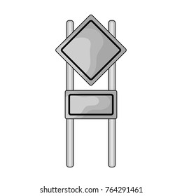 Sign single icon in monochrome style.Sign vector symbol stock illustration web.