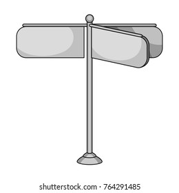 Sign single icon in monochrome style.Sign vector symbol stock illustration web.