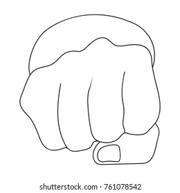 Sign single icon in outline style.Sign vector symbol stock illustration web.