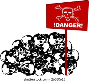 sign with skull and cross-bones