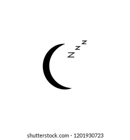 Sign sleep mode, moon and zz