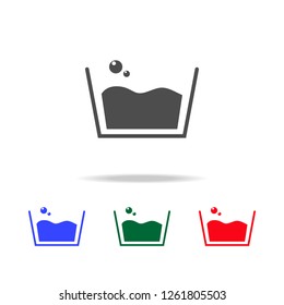 sign of a small soapy wash icon. Elements of washing in multi colored icons. Premium quality graphic design icon. Simple icon for websites, web design, mobile app