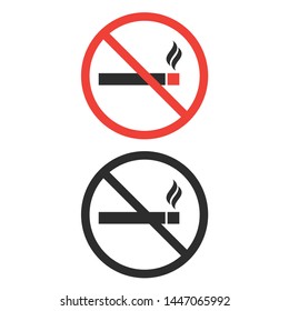 Sign Smoking. Smoke shape vector sign