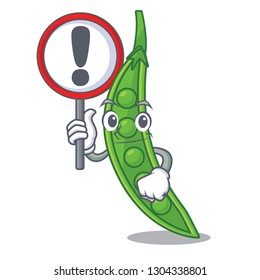 With sign snow pea above mascot wood table